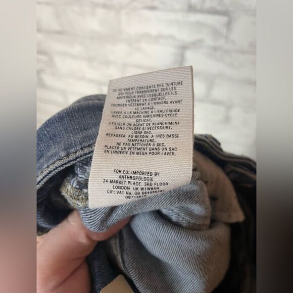 Anthropologie Pilcro and the Letterpress Slim Straight Cropped Jeweled Jeans - Picture 7 of 7